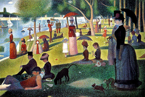 Pointalist art: Sunday Afternoon By Seurat